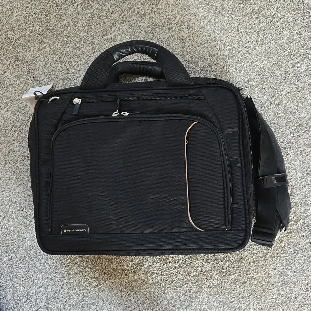 NWT Laptop Computer Bag Black Office Bag